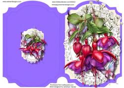 Print, Cut, and Fold Beautiful Fushias