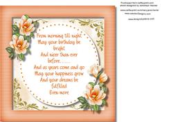 Incert , with Verse and Orange Magnolias