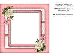 Incert Pink with Roses