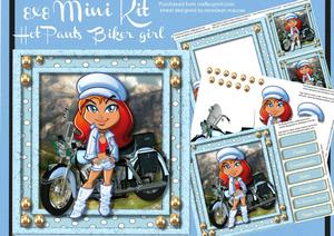 8x8 Mini Kit , Hot Pant's Biker Girl