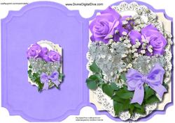 Print, Cut, and Fold Lilac Roses and White Lilac