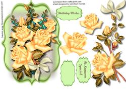 Lovely Bracket with Yellow Roses