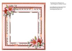 Incert with Pink Flowers