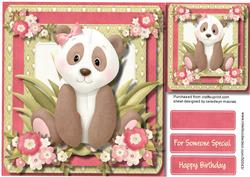 Cute Panda Power with Love