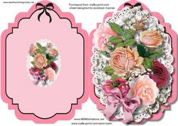 Print, Cut, and Fold, Lovely Roses