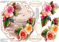 Beautiful Octagonal with Begonias 