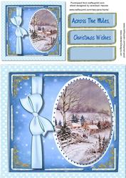 Lovely Christmas Wishes in a Oval Frame
