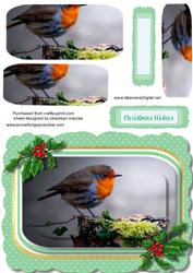 Lovely Christmas Robin in Pyramid