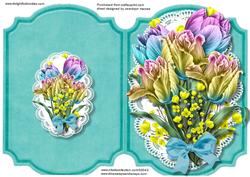 Print, Cut, and Fold Beautifu, Fantasy Tulips