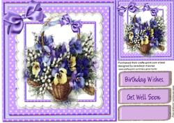 Beautiful Basket of Pansy's