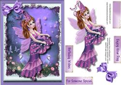 Beautiful Lilac Starseed Fairy