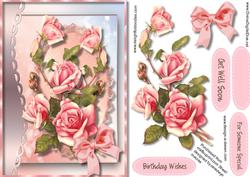 Beautiful Roses on a Lace Mat