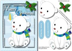 Lovely Christmas Snow Bear
