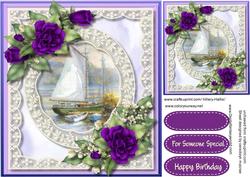 Beautiful Sails and Lilac Roses 
