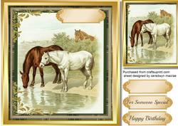 Beautiful Horses at the River