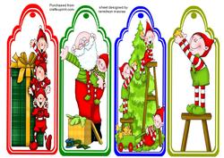 Four Lovely Christmas Book Markers