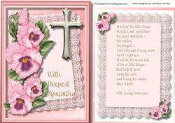 Beautiful Floral Sympathy 1, with Verse
