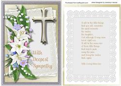 Beautiful Floral Sympathy 4, with Verse