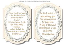 Incert Christmas Print Cut and Fold ,1
