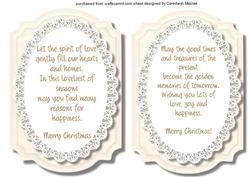 Incert Christmas, Print ,cut,and Fold 2