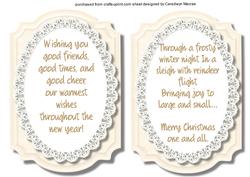 Incert Chrisrtmas, Print, Cut, and Fold, 3