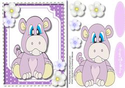 Little Hippos Birthday Wishe 