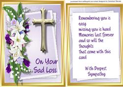 Sympathy, on Your Sad Loss 