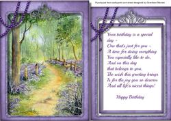 Beautiful Bluebell Woods with Verse