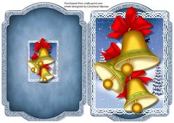 Print, Cut, and Fold, Christmas Bells