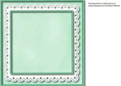 Lovely Deep Green Incert with Lace