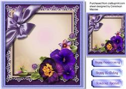 Beautiful Pansy's for Love