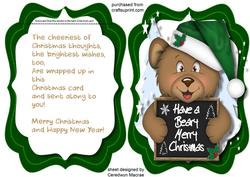 Have a Beary Merry Christmas ( Green )