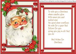 Lovely Topper with Verse, Jolly Sants