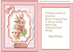 Topper with Verse, Birthday Wishes