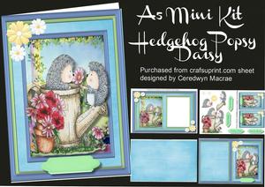 A5 Mini Kit Hedgehog Popsy Daisy