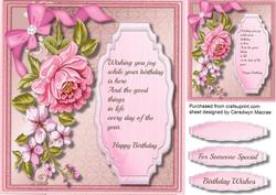Lovely Wishes and Pink Roses