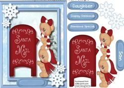 Christmas Bears Posting a Letter to Santa