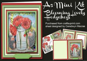 A5 Mini Kit Blooming Lovely Hedgehogs