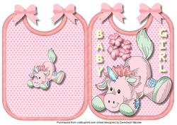 Ooops-a-daisy Little Girl Bib