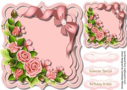 Beautiful Bracket with Pink Roses