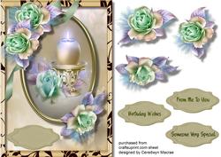 Beautiful Beige Candle 2