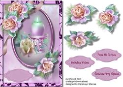 Beautiful Cerise Candle , 3