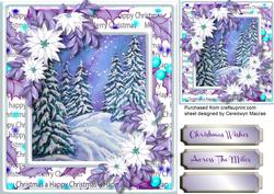 Beautiful Lilac Christmas Scene