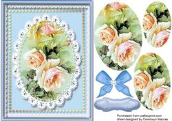 Beautiful Cream Roses in Pyramid 3