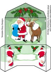 Lovely Monet Wallett ,santa and Reindeer