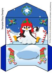 Lovely Money Wallet , with Snow Penguin
