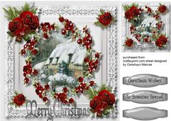 Beautiful Scene and Christmas Roses 