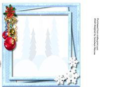 Incert, Christmas, Blue /blank