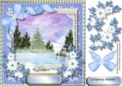 Beautiful Bblue Winter Scene