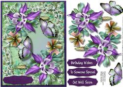 Lovely Lilac Flowers and Butterfly,s